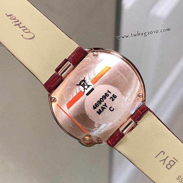 卡地亞專櫃爆款手錶 Cartier經典款白氣球2020新春特別款 卡地亞皮帶女裝腕表  gjs2241